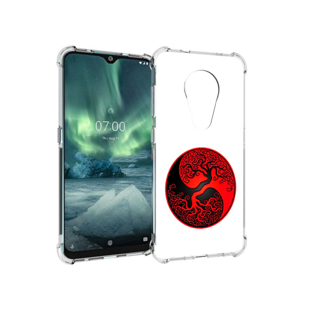 

Чехол MyPads Tocco для Nokia 7.2 инь янь дерево (PT139171.105.379), Прозрачный, Tocco