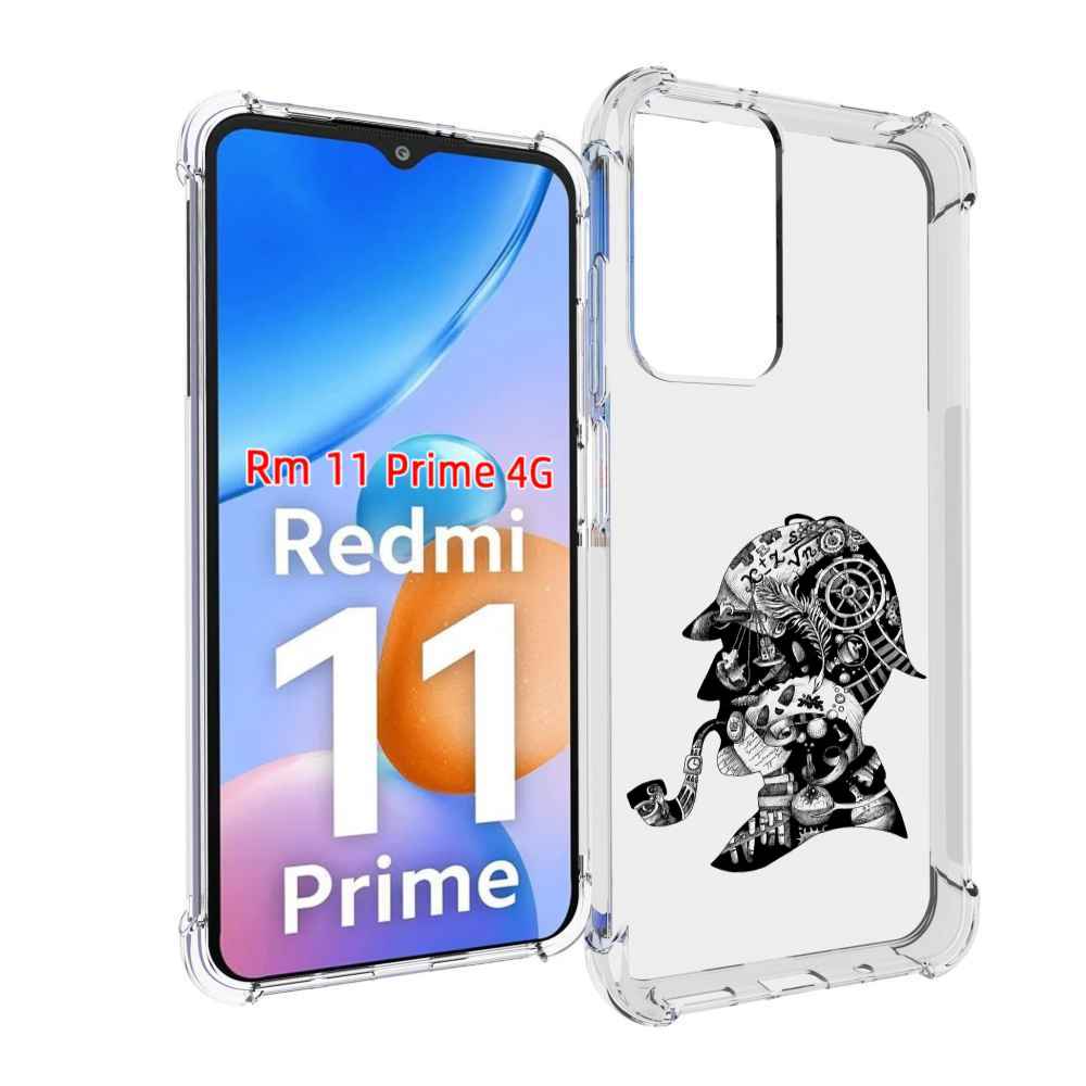 

Чехол MyPads мужчина с трубкой абстракция для Xiaomi Redmi 11 Prime 4G, Прозрачный, Tocco