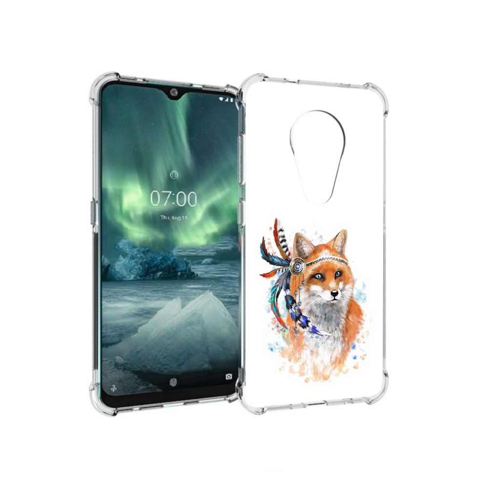 

Чехол MyPads Tocco для Nokia 7.2 инду лиса (PT139171.105.377), Прозрачный, Tocco