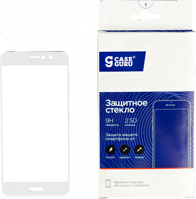 Защитное стекло CaseGuru для Xiaomi Redmi 5 Full Screen 0.33mm White