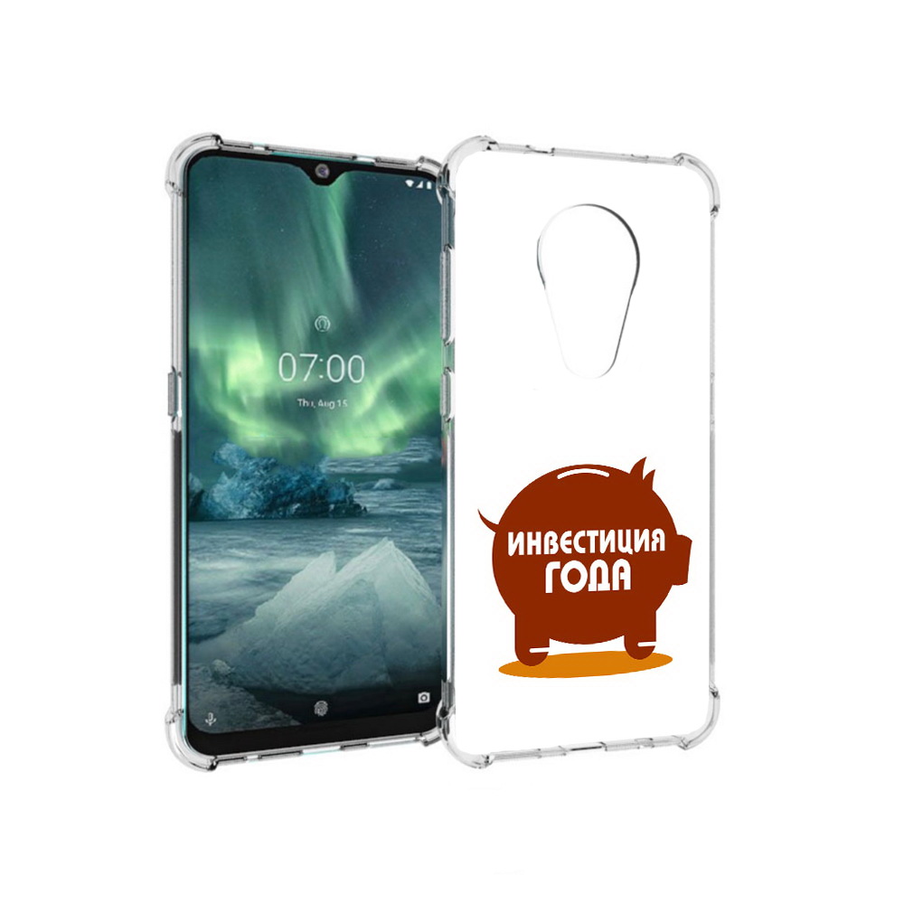 

Чехол MyPads Tocco для Nokia 7.2 инвестиция (PT139171.105.376), Прозрачный, Tocco