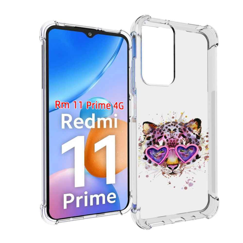 Чехол MyPads модный леопард для Xiaomi Redmi 11 Prime 4G