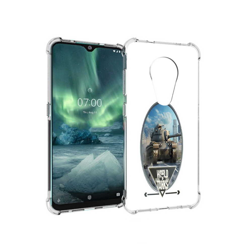 

Чехол MyPads Tocco для Nokia 7.2 игра с танками (PT139171.105.375), Прозрачный, Tocco