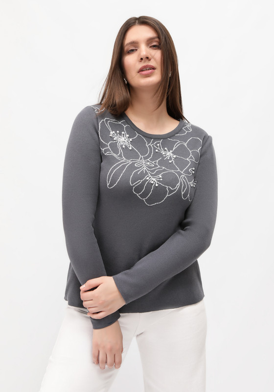 

Джемпер женский Vivawool 312382 серый 52 RU, 312382