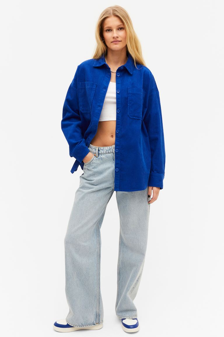 

Рубашка женская Monki 0865218026 синяя XL (доставка из-за рубежа), 0865218026