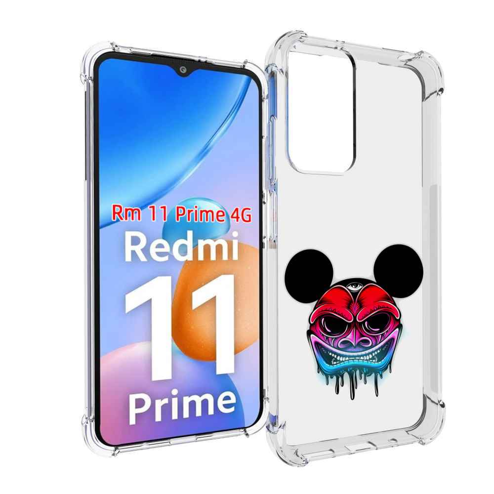 Чехол MyPads микки в маске для Xiaomi Redmi 11 Prime 4G