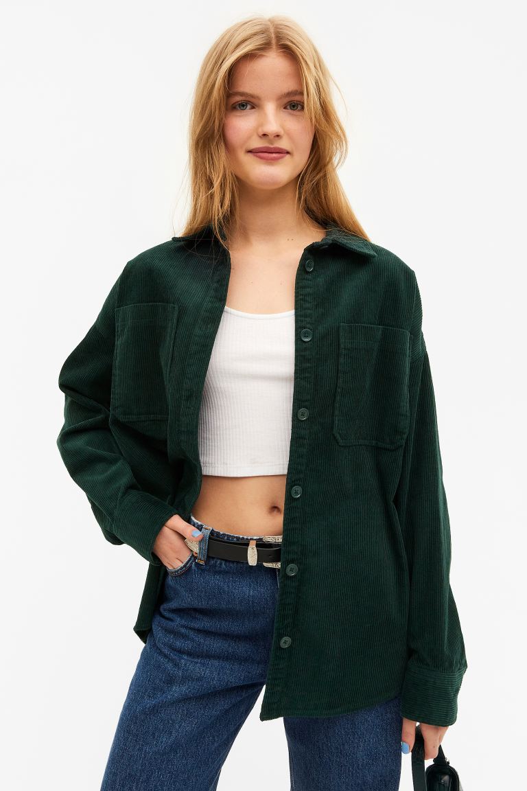 

Рубашка женская Monki 0865218006 зеленая L (доставка из-за рубежа), 0865218006