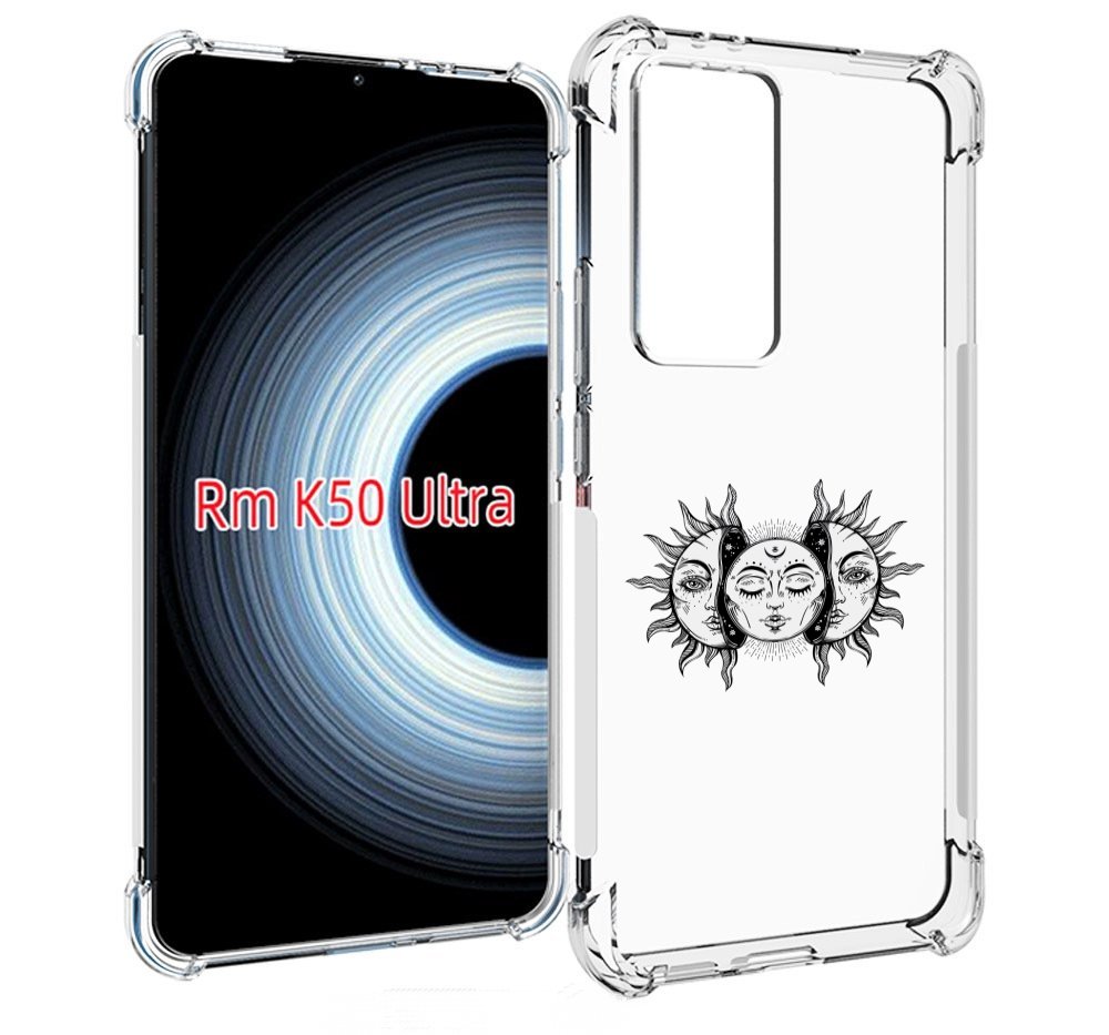 

Чехол MyPads луна-в-солнце для Xiaomi 12T / Redmi K50 Ultra, Прозрачный, Tocco