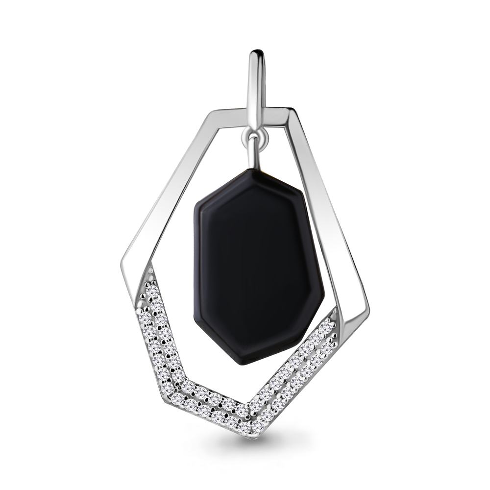 

Подвеска из серебра с фианитом Aquamarine 24361А_925_р, 24361А_925_р