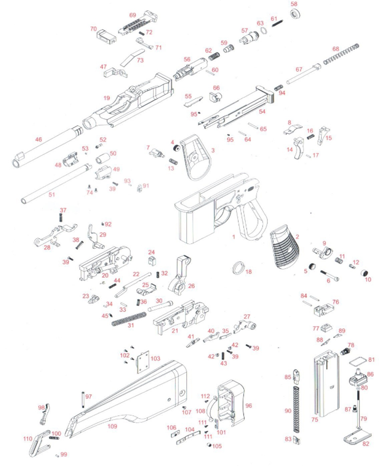 

Голова поршня WE Mauser M712 GGBB (GP439-58), GP439-58