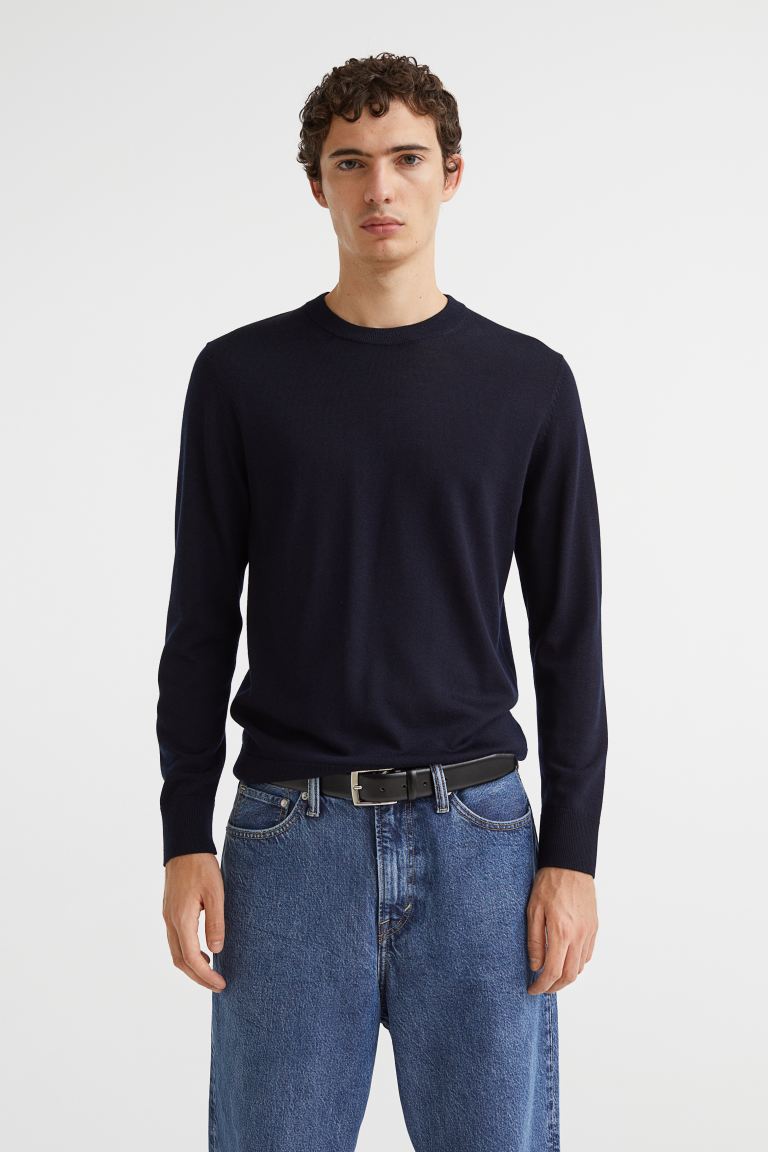 

Джемпер мужской H&M 0863644024 синий S (доставка из-за рубежа), 0863644024