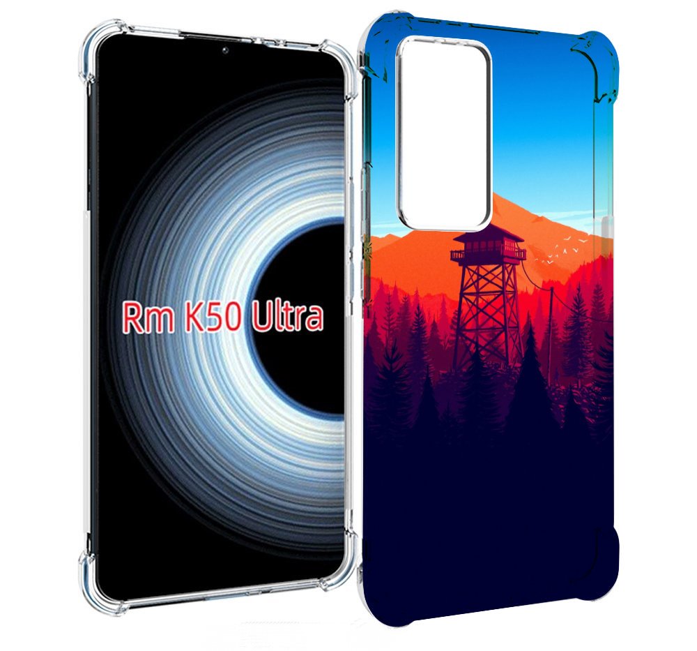 

Чехол MyPads лес с оранжевыми горами для Xiaomi 12T / Redmi K50 Ultra, Прозрачный, Tocco