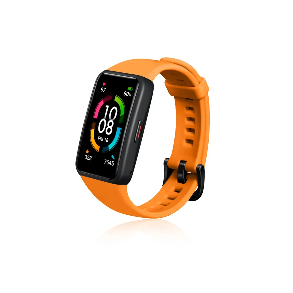 

Aксессуар Ремешок DF для Honor Band 6 Silicone Orange hwClassicband-04