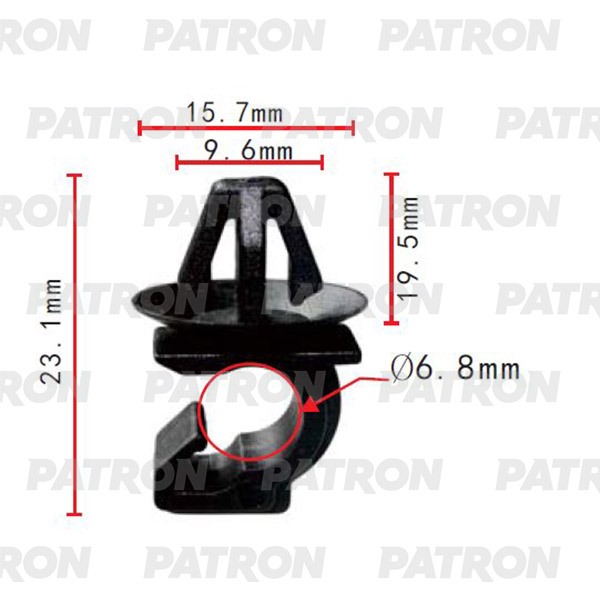 

Клипса Автомобильная PATRON P372078