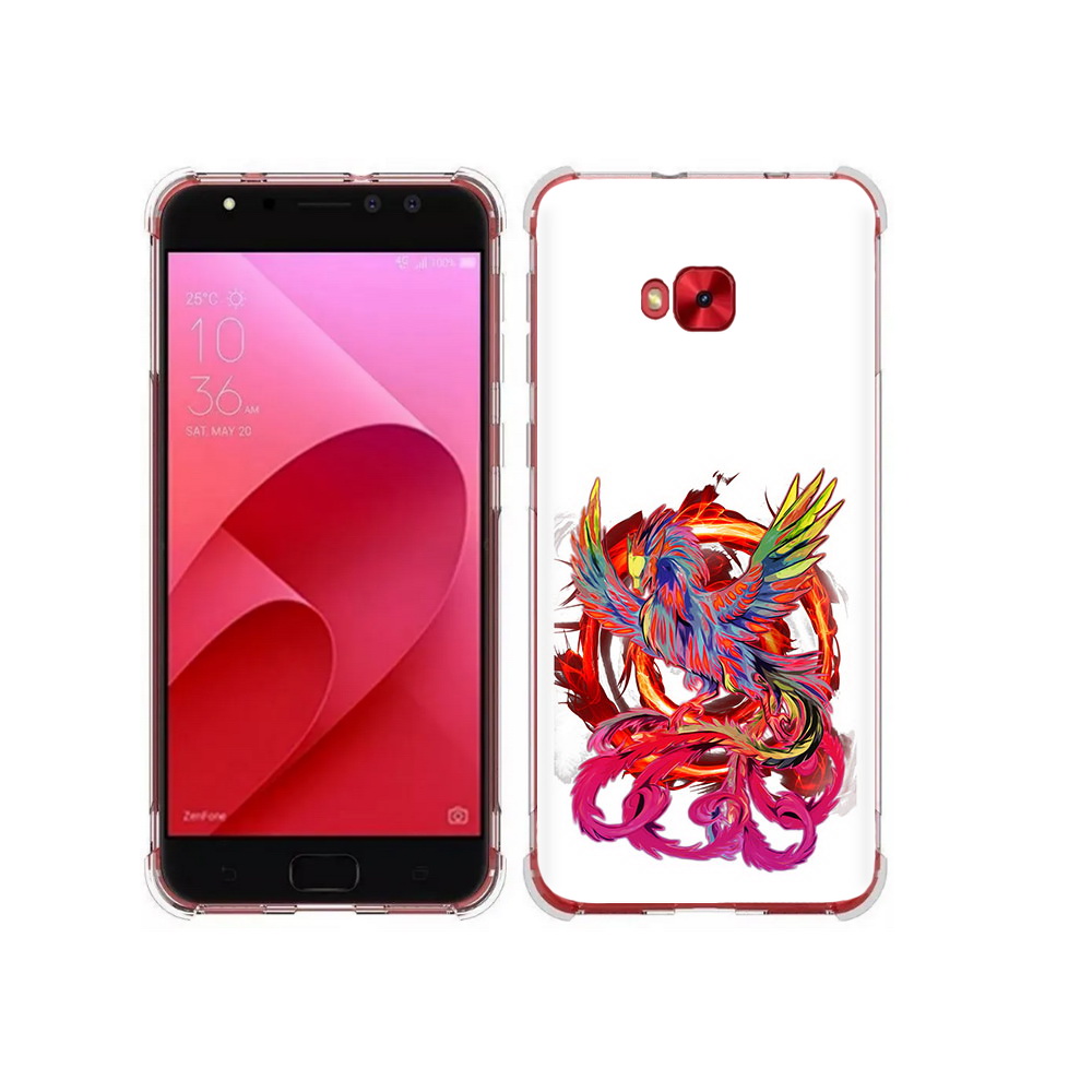 

Чехол MyPads Tocco для Asus ZenFone 4 Selfie красочный феникс (PT76274.652.414), Прозрачный, Tocco