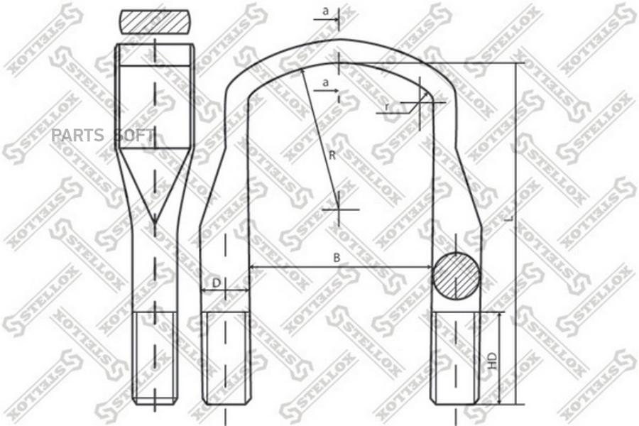 

Стремянка! 103xM24x2x535-П Iveco EuroTrakker Cursor