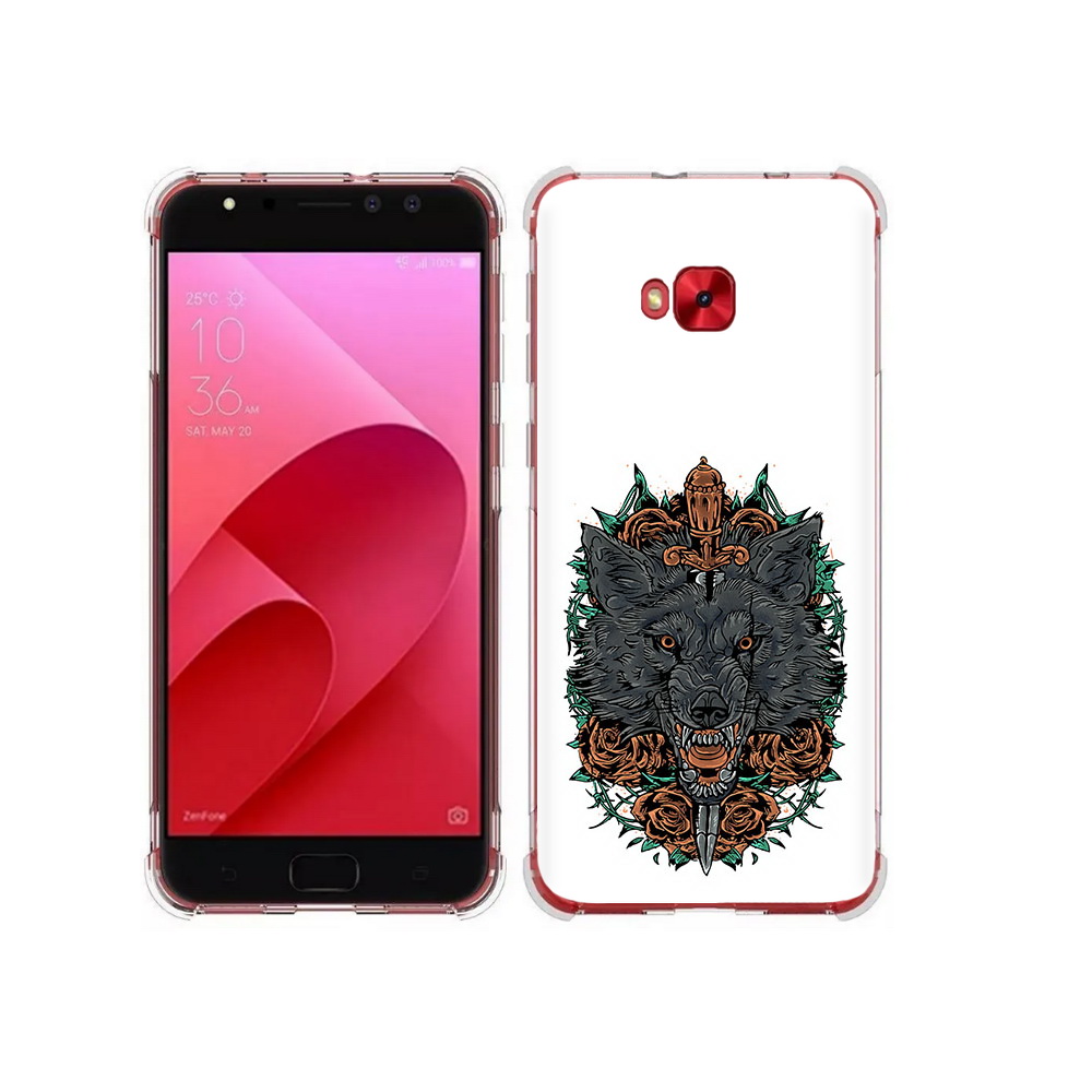 Чехол MyPads Tocco для Asus ZenFone 4 Selfie красивый злой волк (PT76274.652.409)