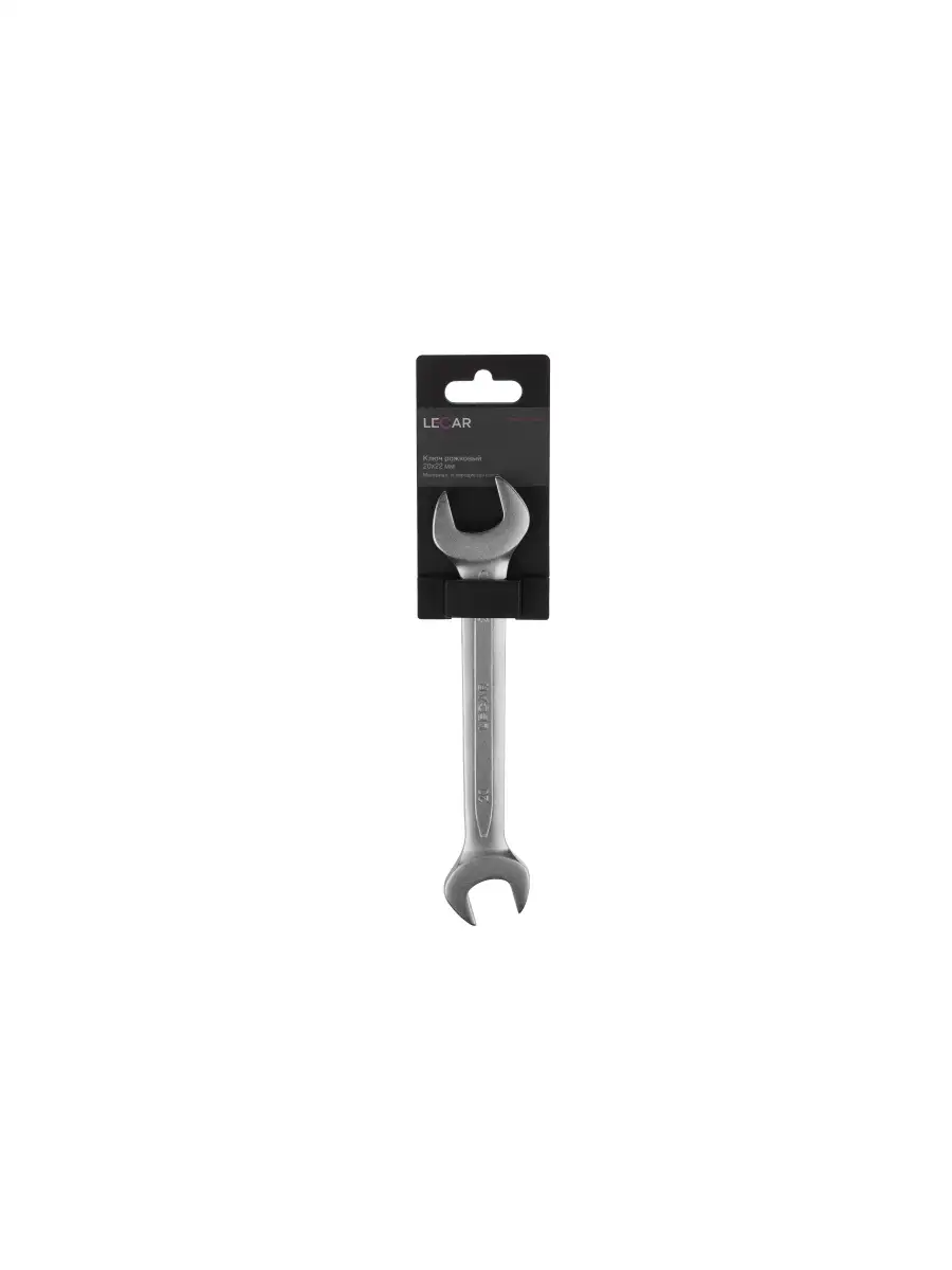 набор ключей рожковый 12 предметов bartex 6 32 мм матовый crv сталь держатель Ключ рожковый 20х22 мм. (углеродистая сталь) LECAR lecar000090214