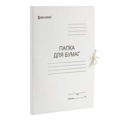 

Папка для бумаг с завязками Brauberg 110924, 200 штук, Разноцветный