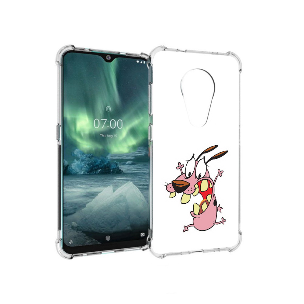 

Чехол MyPads Tocco для Nokia 7.2 зубастый бобик (PT139171.105.371), Прозрачный, Tocco