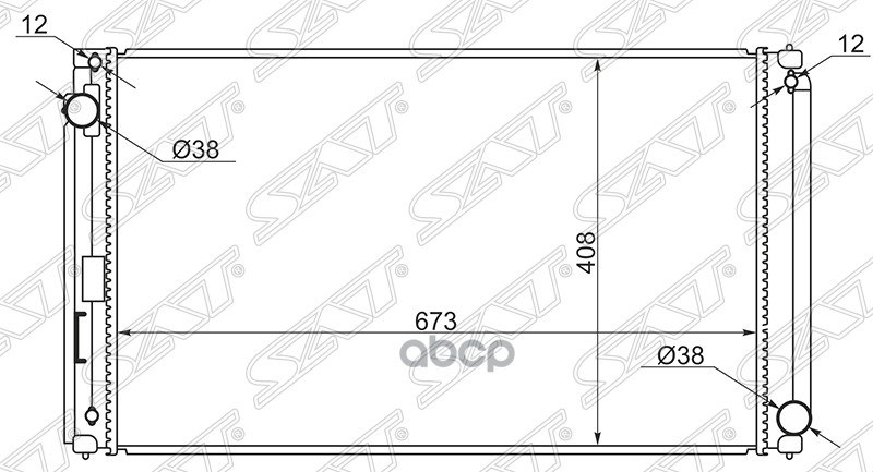 

Радиатор Lexus Nx200/300h 14- 2arfxe Sat арт. TY0003-NX