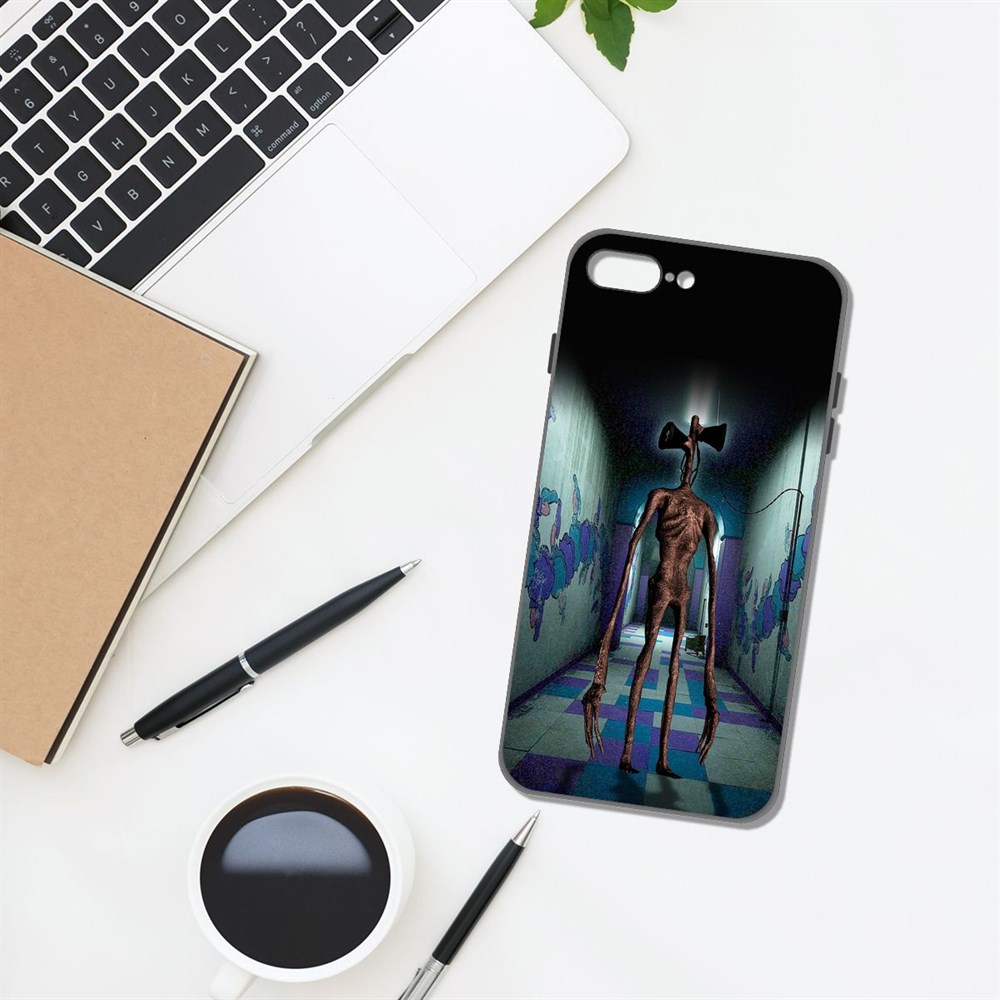 

Чехол-накладка Софт Хаги Ваги - Сиреноголовый для iPhone 7 Plus/8 Plus, Черный