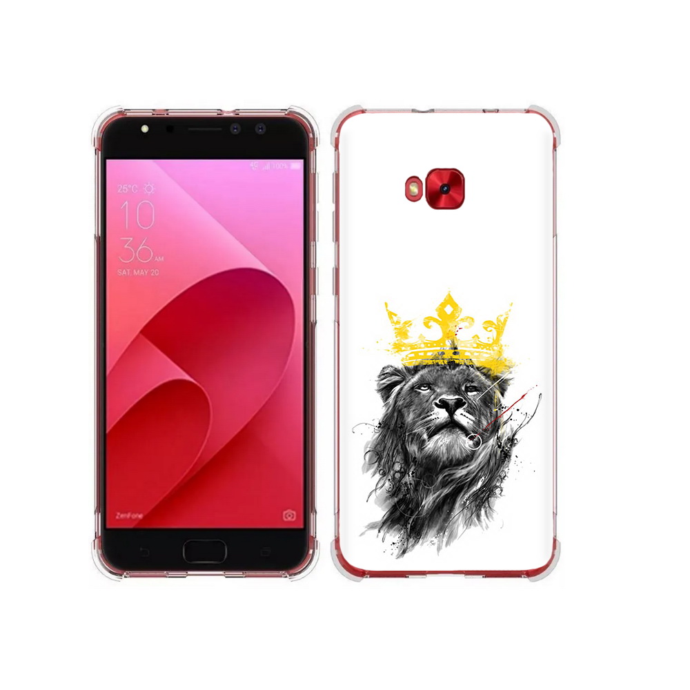 

Чехол MyPads Tocco для Asus ZenFone 4 Selfie король-лев (PT76274.652.391), Прозрачный, Tocco