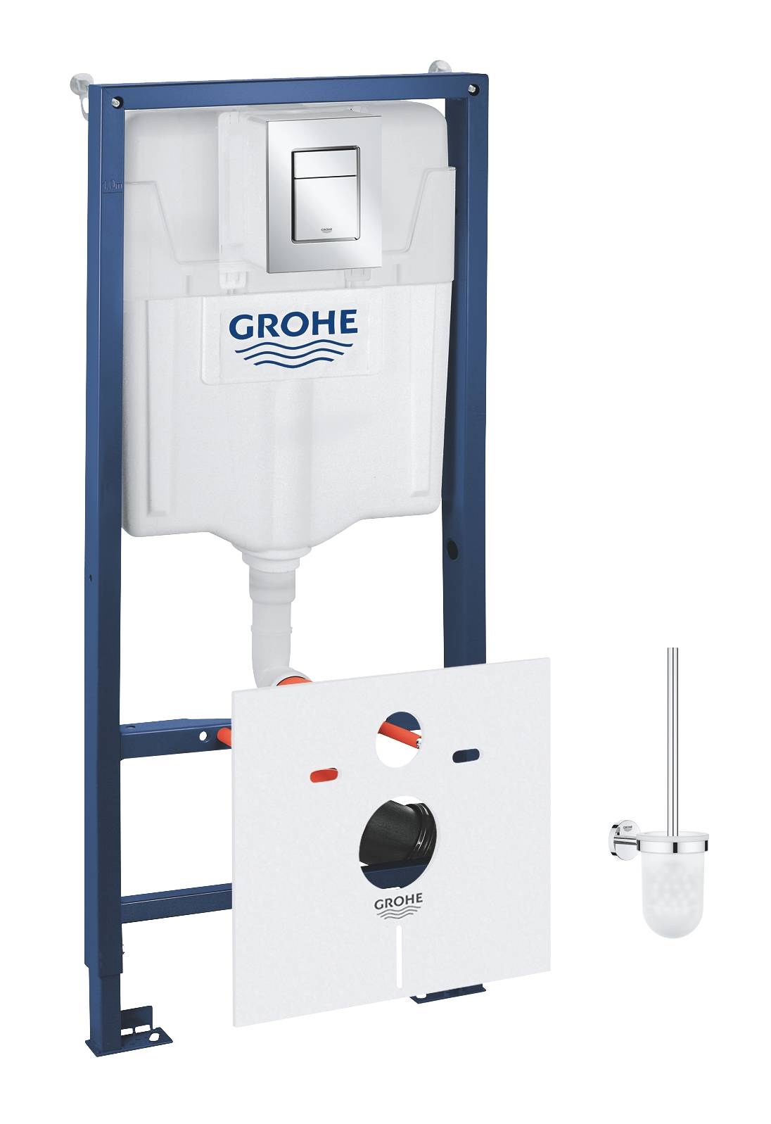 

Grohe Система инсталляции для унитазов Grohe Rapid SL 39502000 с кнопкой смыва и ершиком