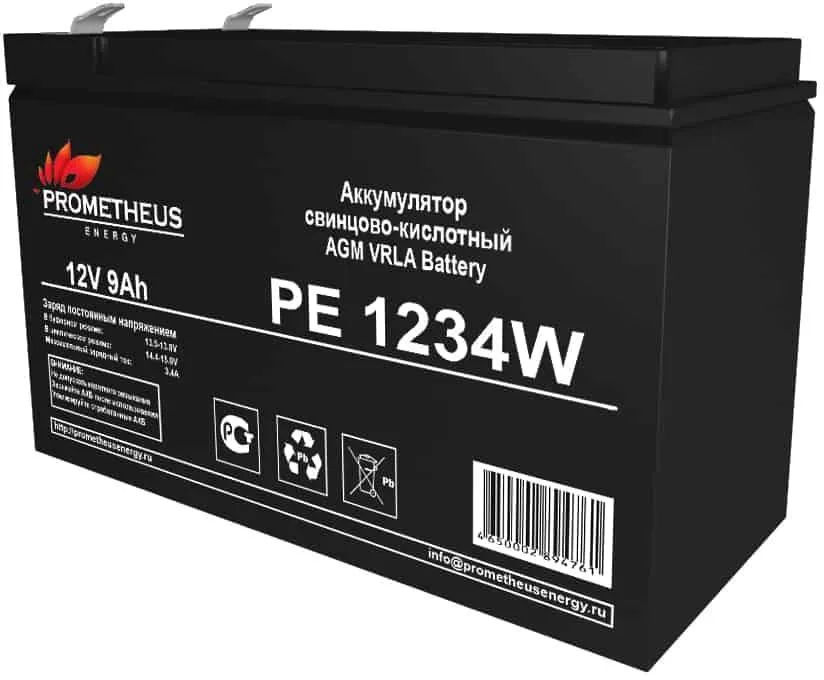 Аккумулятор для ИБП PROMETHEUS ENERGY PE 1234 W 9 А/ч 12 В (PE 1234 W)