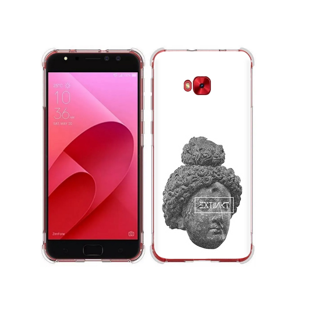 Чехол MyPads Tocco для Asus ZenFone 4 Selfie каменное лицо девушки (PT76274.652.383)
