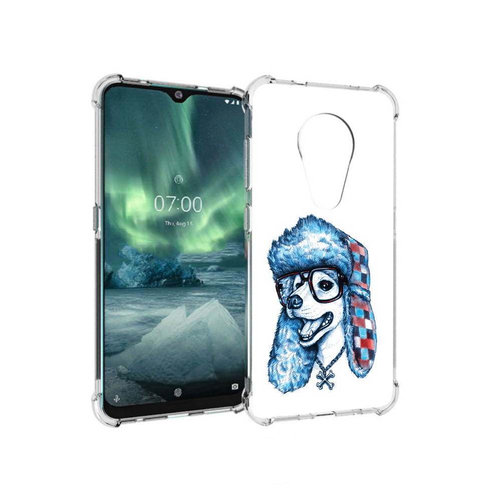 

Чехол MyPads Tocco для Nokia 7.2 зимний пес (PT139171.105.362), Прозрачный, Tocco
