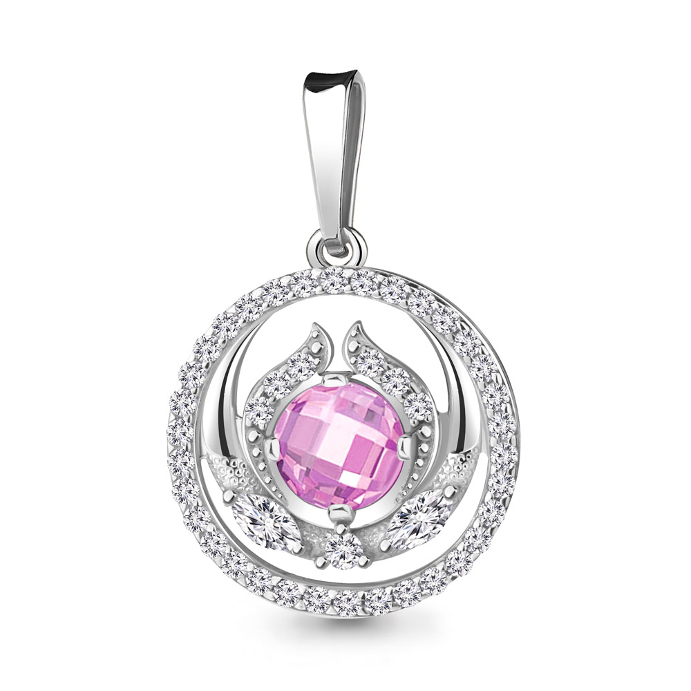 

Подвеска из серебра с фианитом Aquamarine 24359АВ_925_р, 24359АВ_925_р