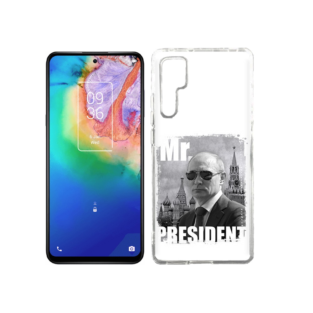 

Чехол MyPads Tocco для TCL 20 Pro Путин, Прозрачный, Tocco
