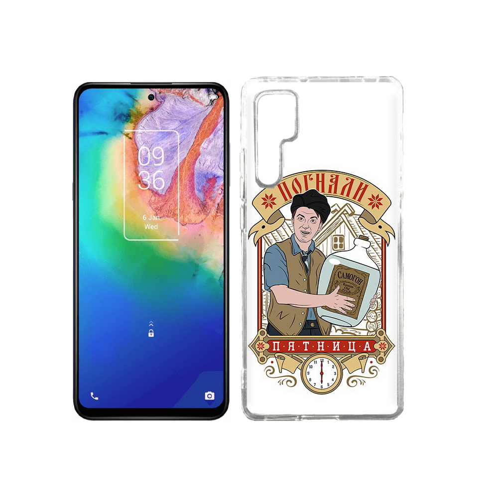 

Чехол MyPads Tocco для TCL 20 Pro Погнали пятница, Прозрачный, Tocco