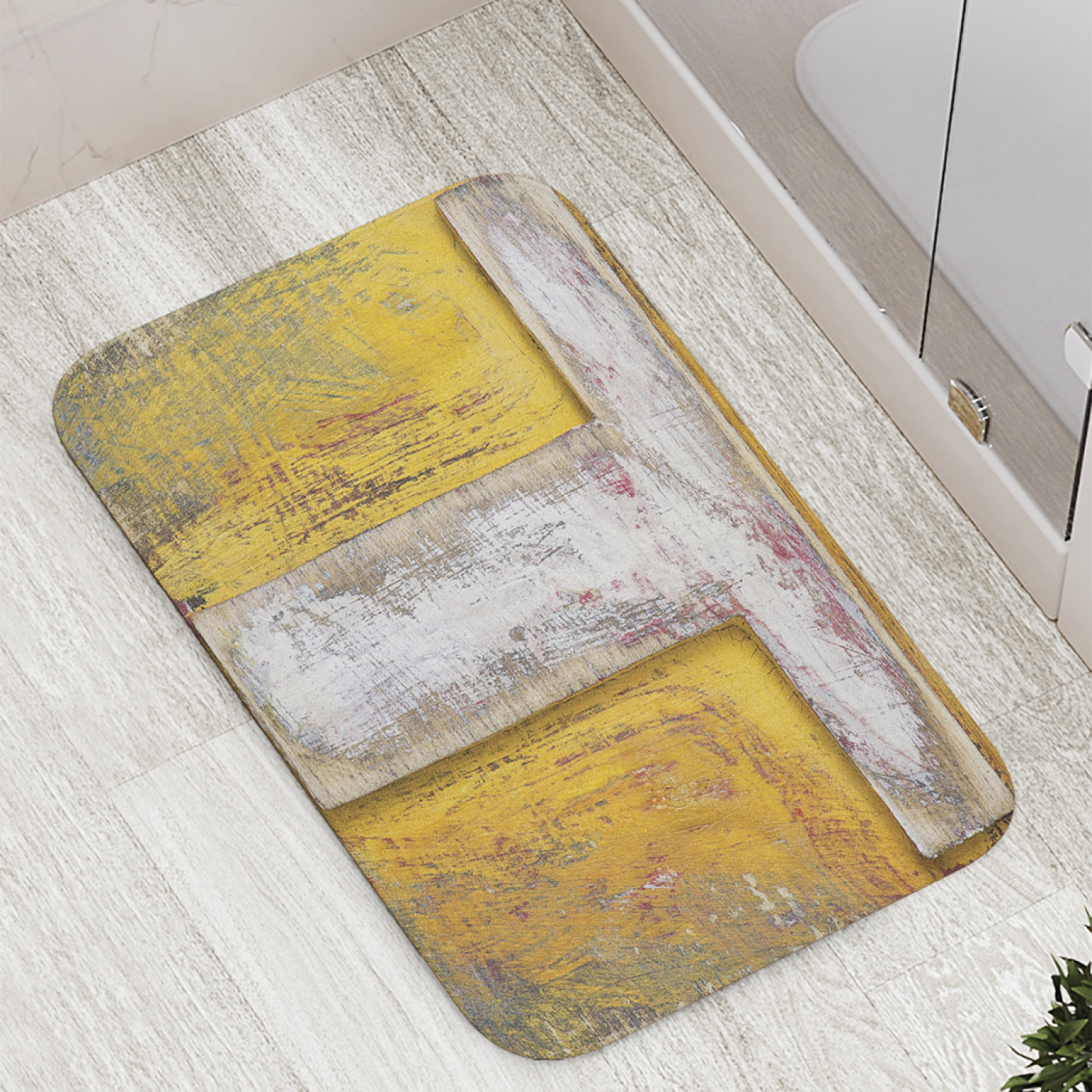 

Коврик противоскользящий JoyArty "Ретро T" для ванной, сауны, бассейна, 77х52 см, Ретро T