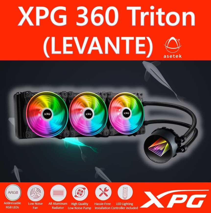 

Жидкостная система охлаждения XPG levante triton 360, XPG 360