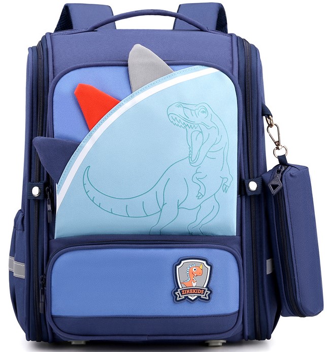

Рюкзак ZIHEKIDS Blue4, школьный, для мальчиков, с пеналом, синий, Blue4