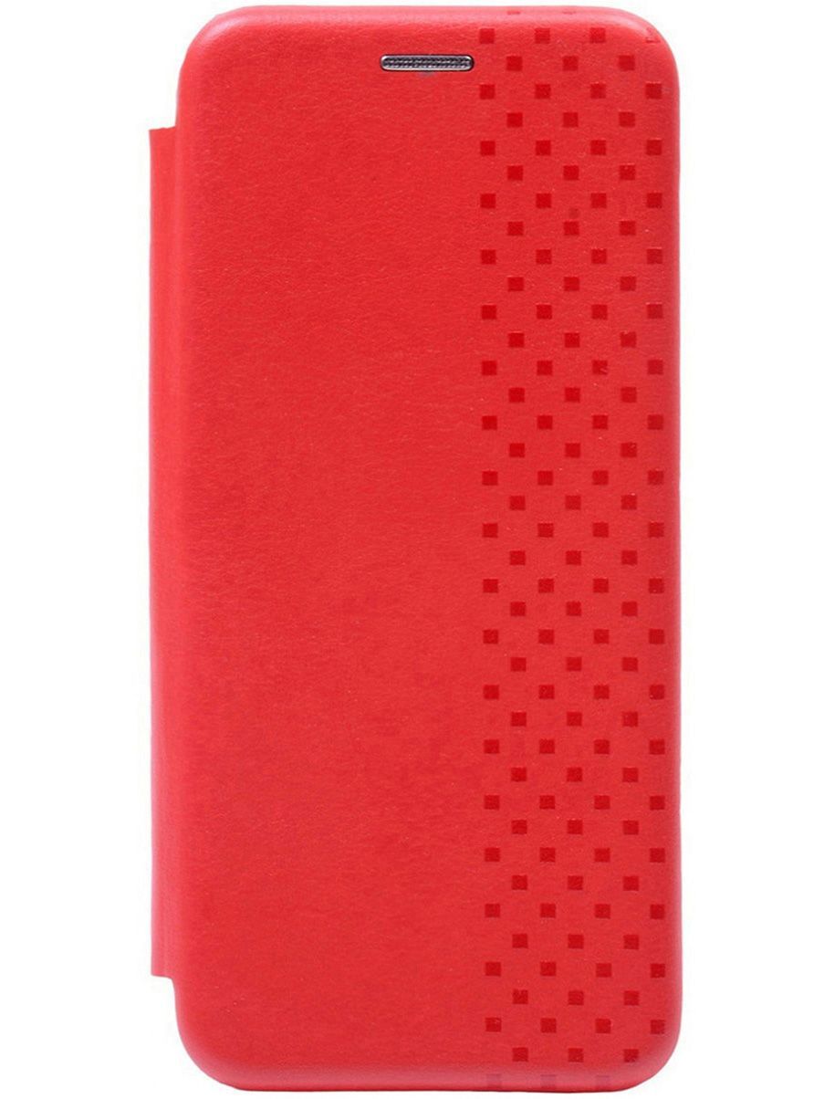 

Чехол-книжка на Tecno Spark 10 "Checkmate" красный, 159547