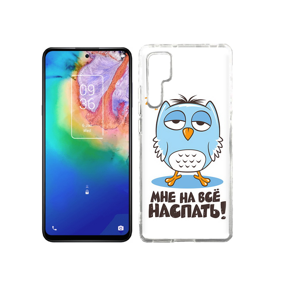 

Чехол MyPads Tocco для TCL 20 Pro Мне на все наспать, Прозрачный, Tocco
