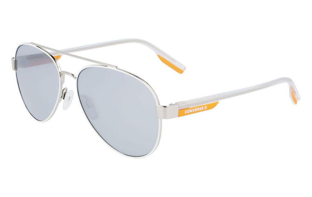 Солнцезащитные очки мужские Converse CV300S DISRUPT MATTE WHITE серебристые