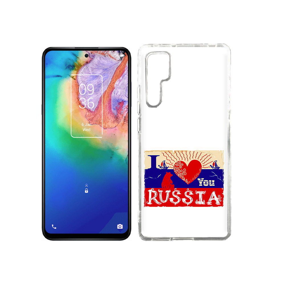 

Чехол MyPads Tocco для TCL 20 Pro Люблю Россию, Прозрачный, Tocco