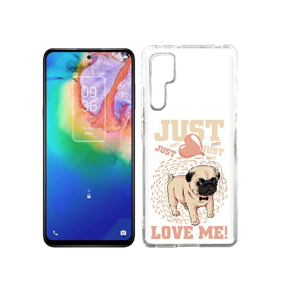 

Чехол MyPads Tocco для TCL 20 Pro Люби меня, Прозрачный, Tocco