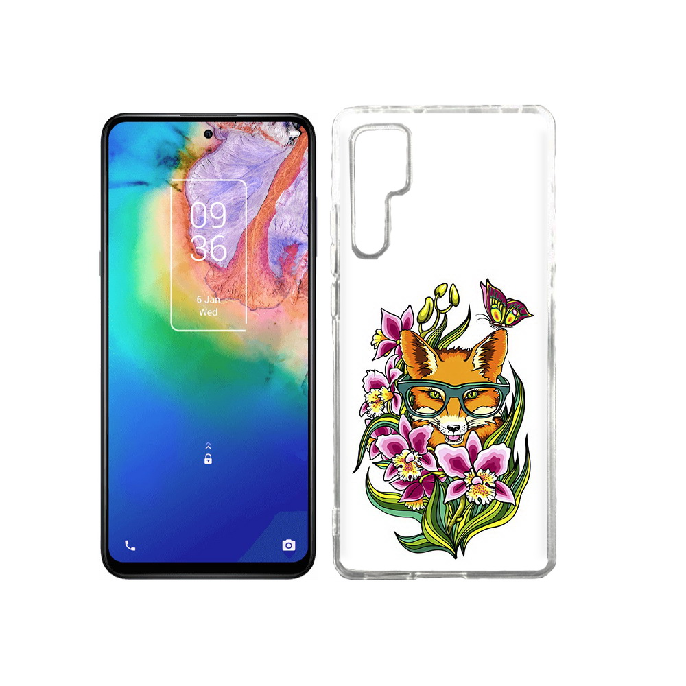 

Чехол MyPads Tocco для TCL 20 Pro Лиса в цветах, Прозрачный, Tocco