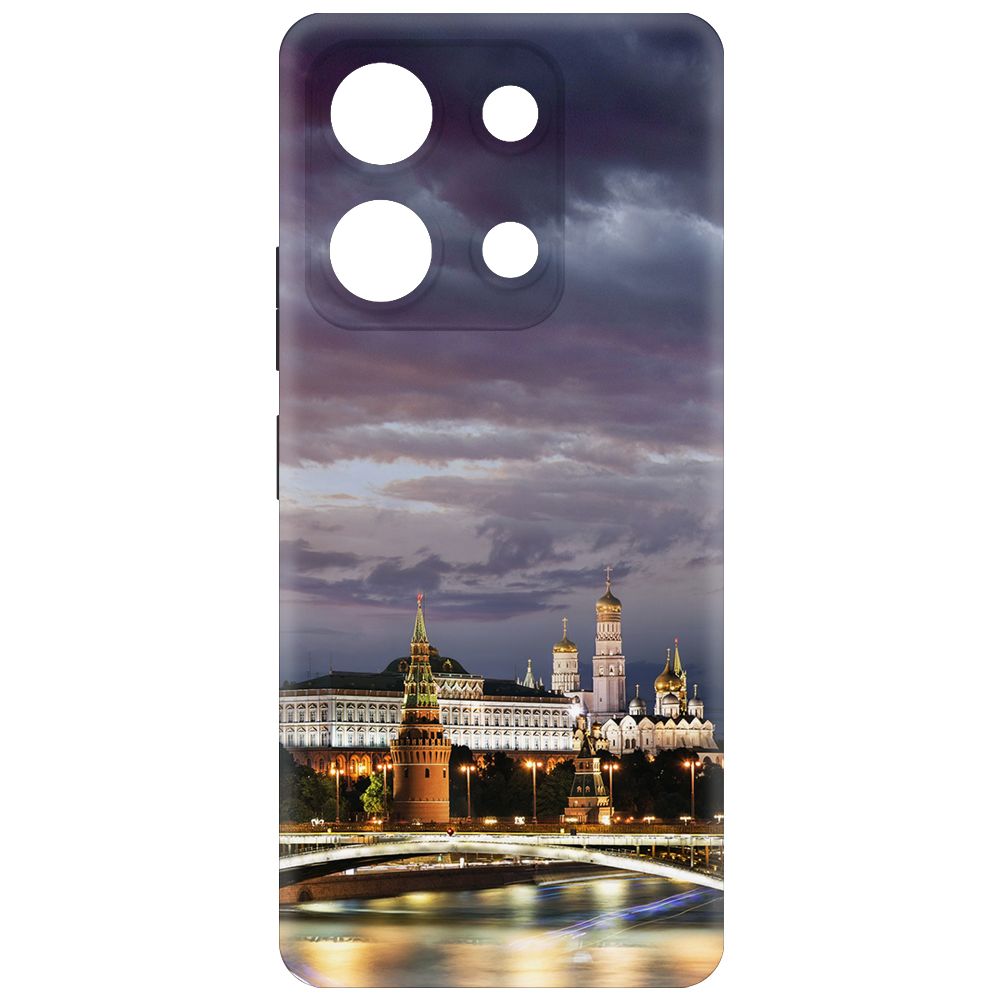

Чехол-накладка Krutoff Soft Case Россия, Московский Кремль для INFINIX Note 30 черный