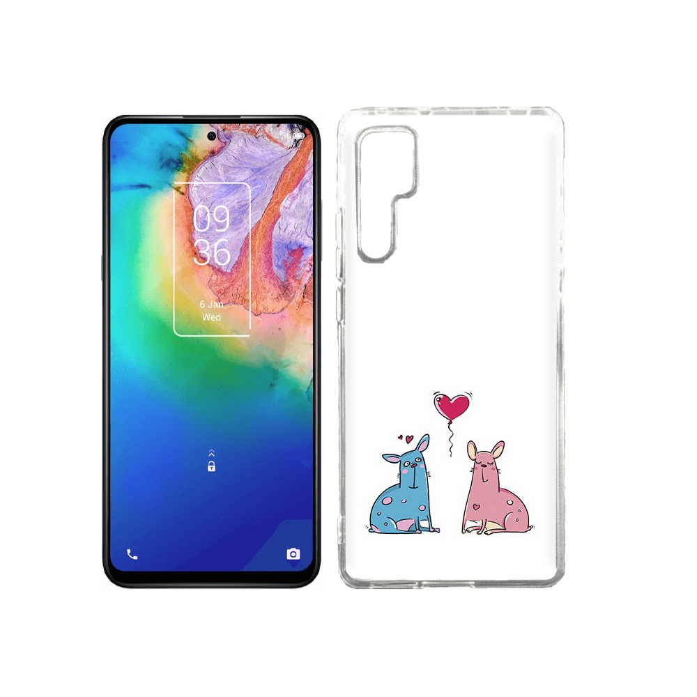 

Чехол MyPads Tocco для TCL 20 Pro Лама любовь, Прозрачный, Tocco