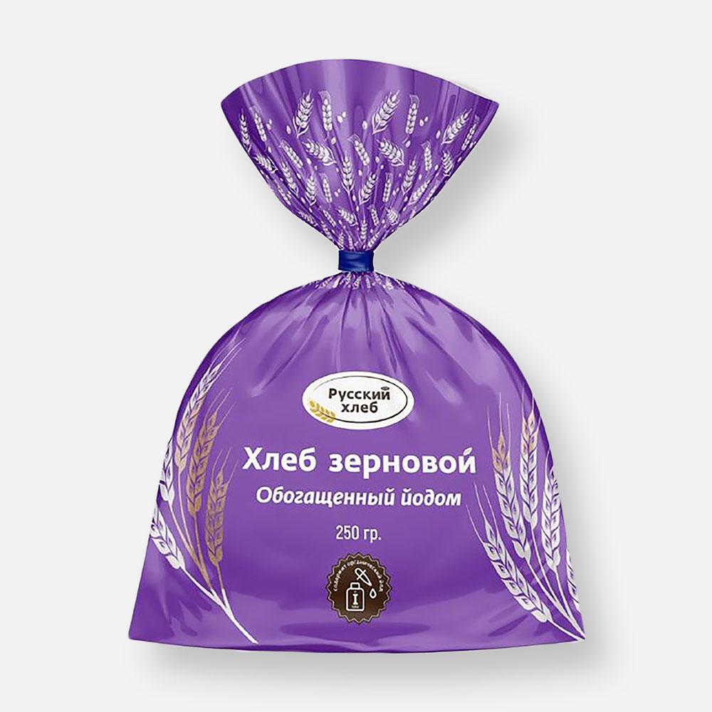 

Хлеб пшеничный Русский хлеб зерновой, обогащённый йодом, нарезка, 250 г