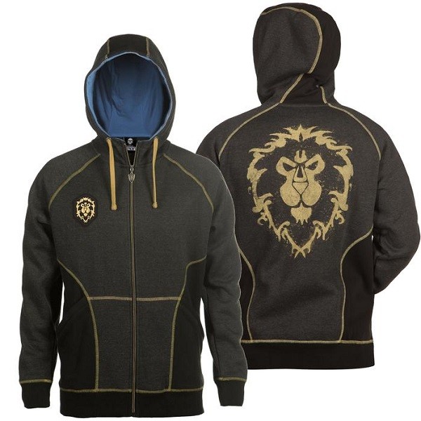 

Худи на молнии World of Warcraft Alliance Classic Premium Charcoal Heather XS (XS)