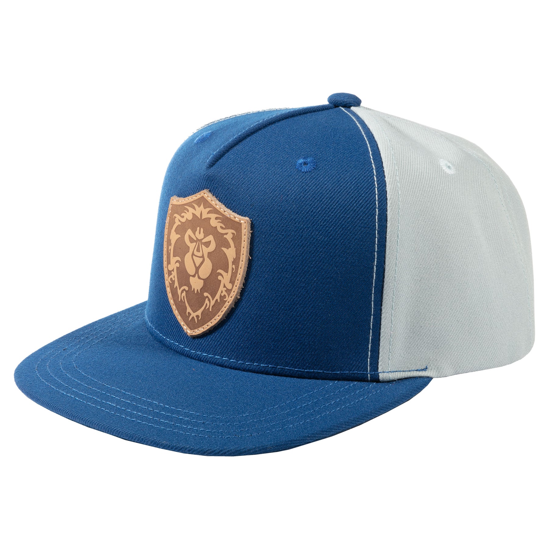 Бейсболка мужская NoBrand Alliance Leather Emblem синий; белый , One Size
