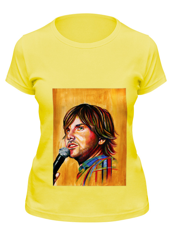 

Футболка женская Printio Alone in the universe желтая 2XL, Желтый, Alone in the universe