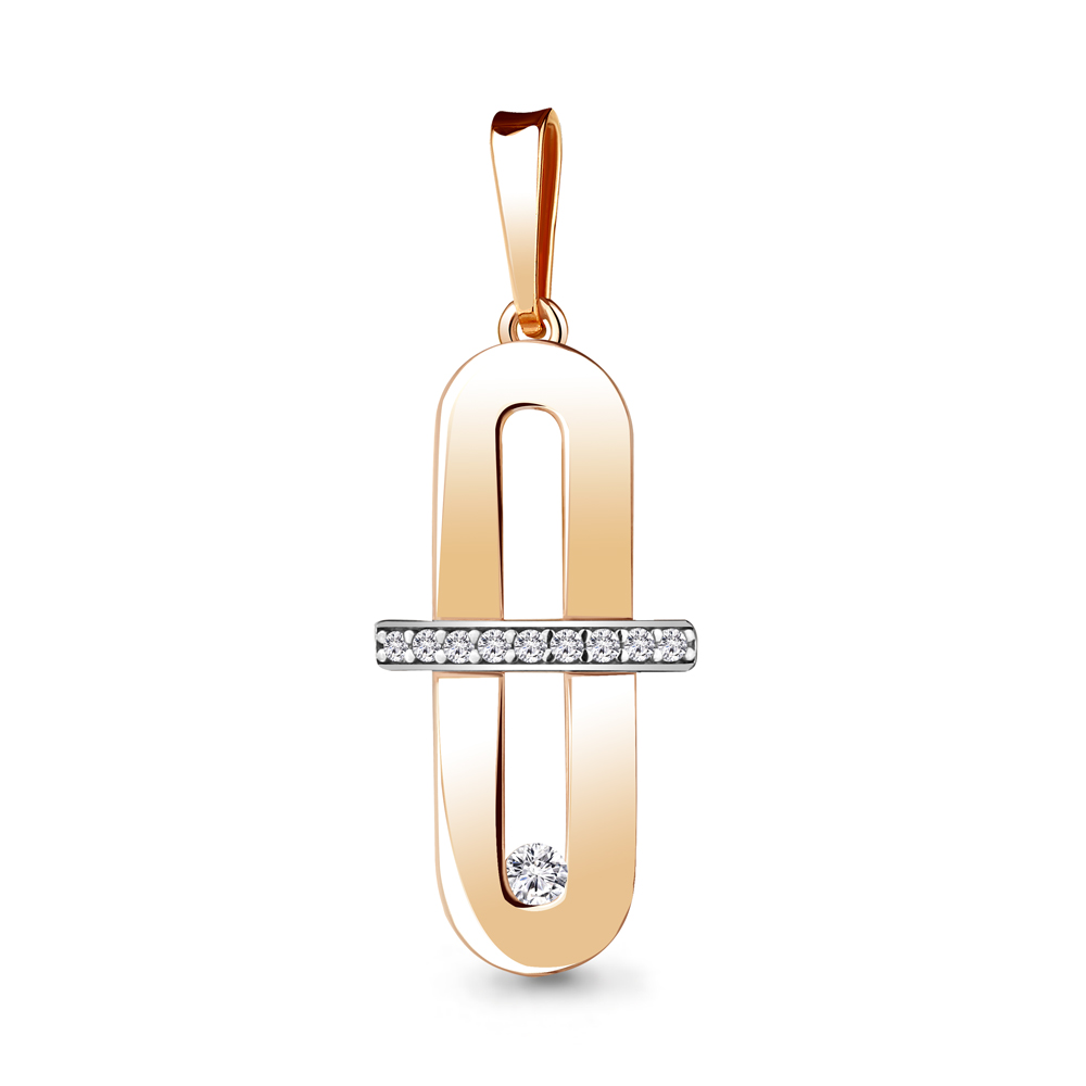

Подвеска из серебра с фианитом Aquamarine 24348А_925_з, 24348А_925_з